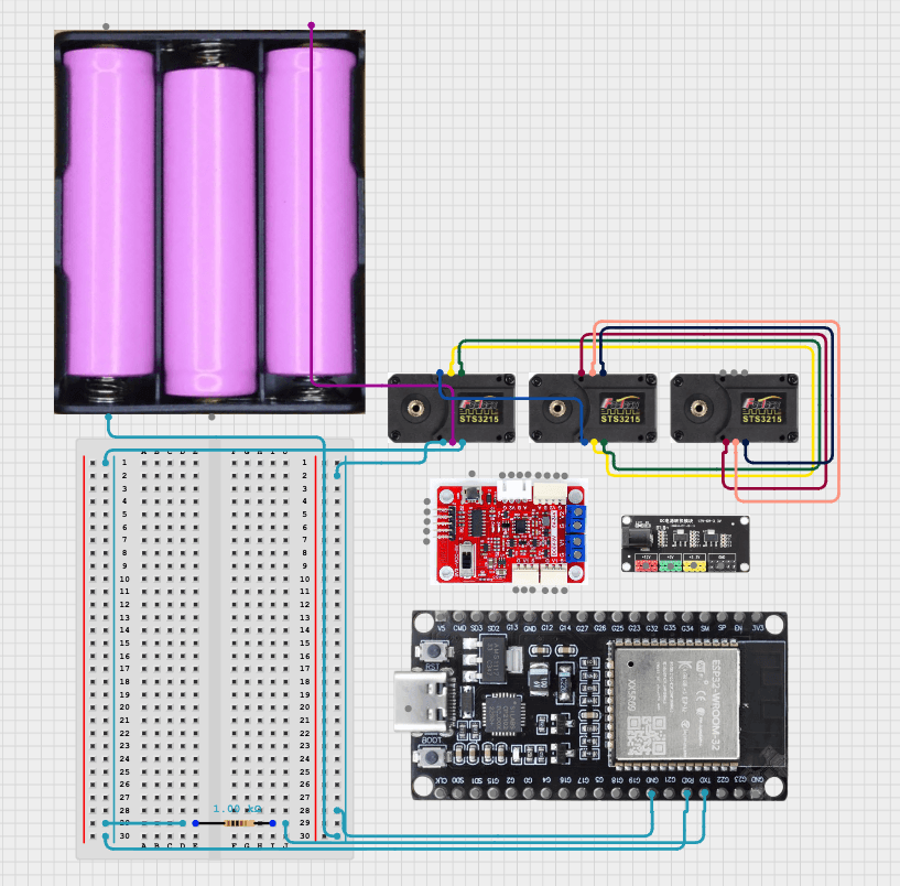 Circuit Diagram in cirkit designer.